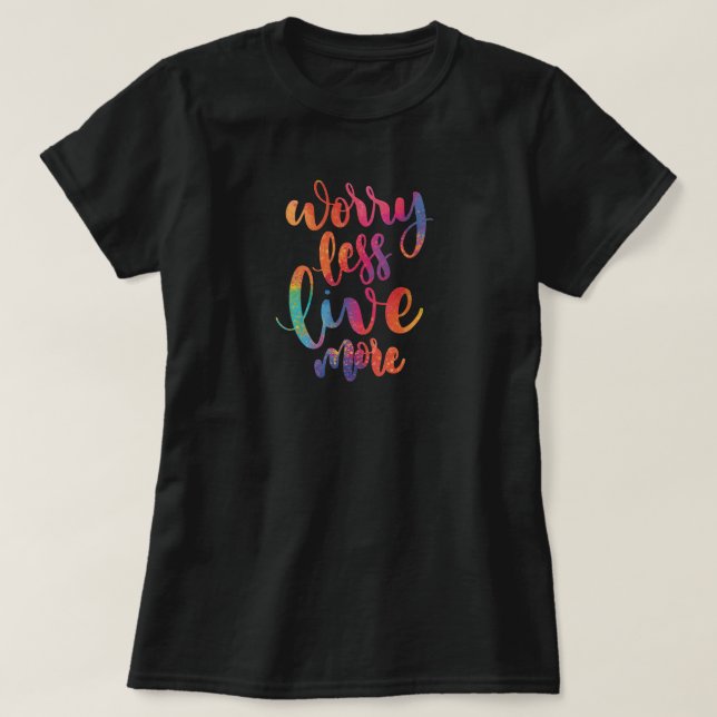 Camiseta Cita de la vida motivacional (Diseño del anverso)