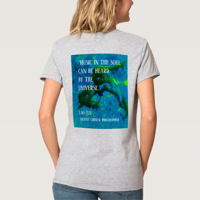 Camiseta Cita de Lao Tzu (Reverso)