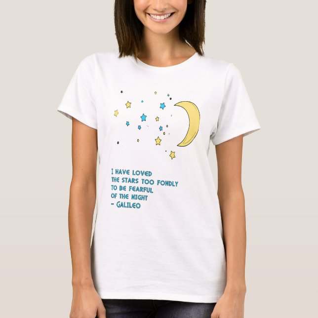 Camiseta Cita de las estrellas de Galileo (Anverso)