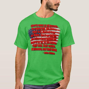 Camiseta Cita de libertad John Adams