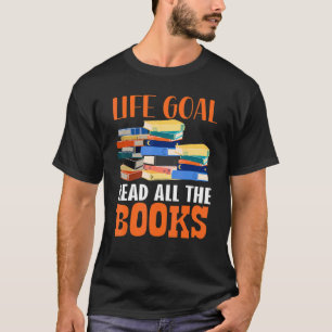 Camiseta Cita de libro Gusano de libro Pun libro Leer texto