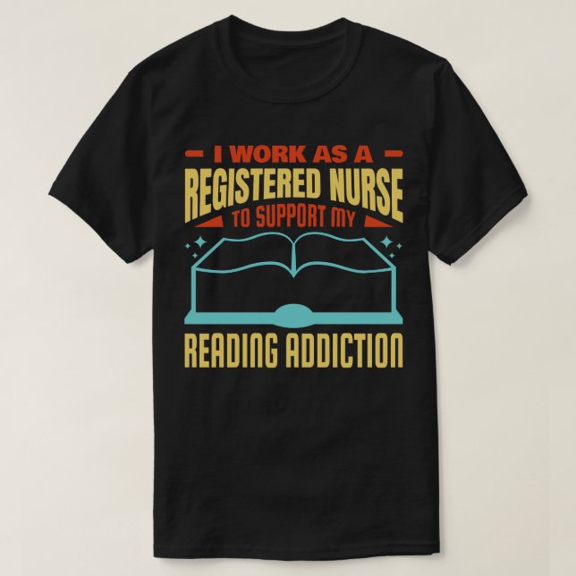 Camiseta Cita de Lover del libro de enfermeras con matrícul (Diseño del anverso)