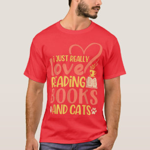 Camiseta Cita de Lover del libro del gato Lover Pun Leer Te