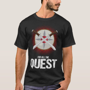 Camiseta Cita de lucha de espada para rol de acción en vivo
