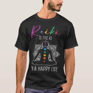 Camiseta Cita de Maestro de Reiki para Sanación de Chakra y