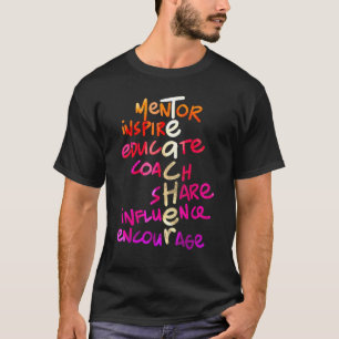 Camiseta Cita de maestro mentor inspirar educar entrenador