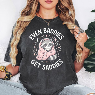 Camiseta Cita de Mapache Lindo Incluso los Malos se Ponen T