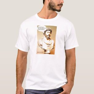 Camiseta Cita de MARCO AURELIUS - él que vive en los wi de