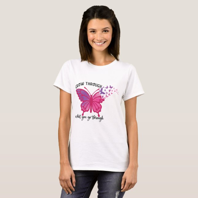 Camiseta Cita de mariposa (Anverso completo)