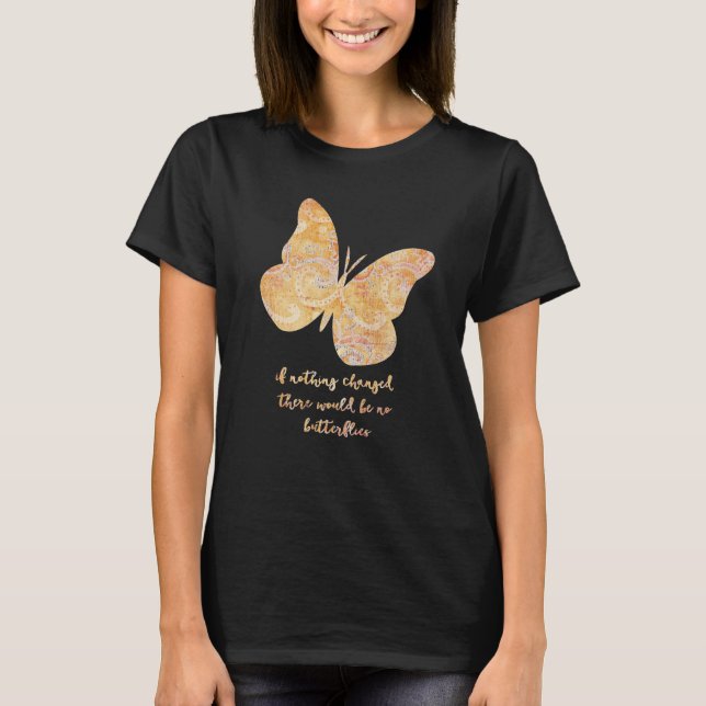 Camiseta Cita de mariposa (Anverso)