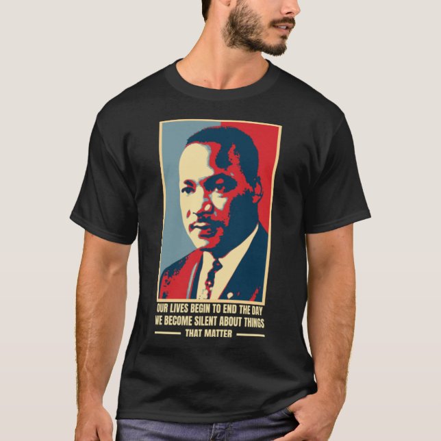 Camiseta Cita de Martin Luther King - Mes de historia negra (Anverso)