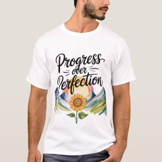 Camiseta Cita de Mentalidad de Crecimiento Motivacional
