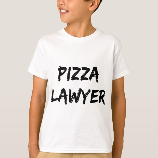 Camiseta Cita de moda para abogado de Pizza (Anverso)
