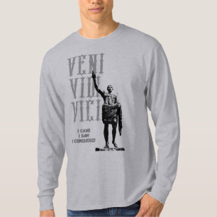 Camiseta Cita de moda Veni Vidi Vici Mens Motivacional