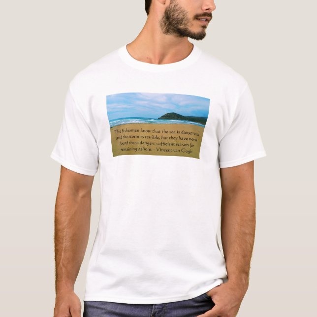 Camiseta Cita de motivación de Vincent van Gogh (Anverso)