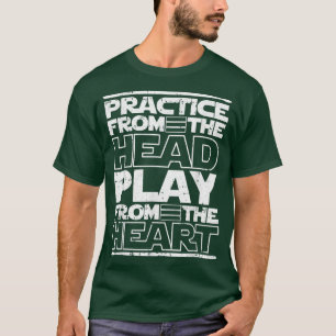 Camiseta Cita de motivación del tambor de tambor blanco pal