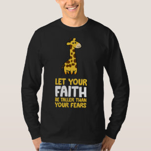 Camiseta Cita De Motivación Que Tu Fe Sea Más Alta Que Tú