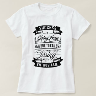 Camiseta Cita de motivación sobre la impresión del negro
