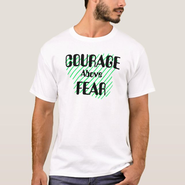 Camiseta Cita de motivación "VALOR" (Anverso)