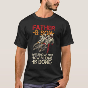 Camiseta Cita de motocicleta de vía plana de Carreras para 