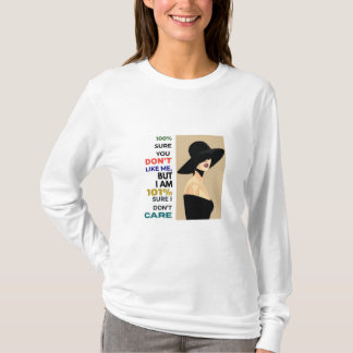 Camiseta Cita de mujer segura y segura - 101% seguro de no