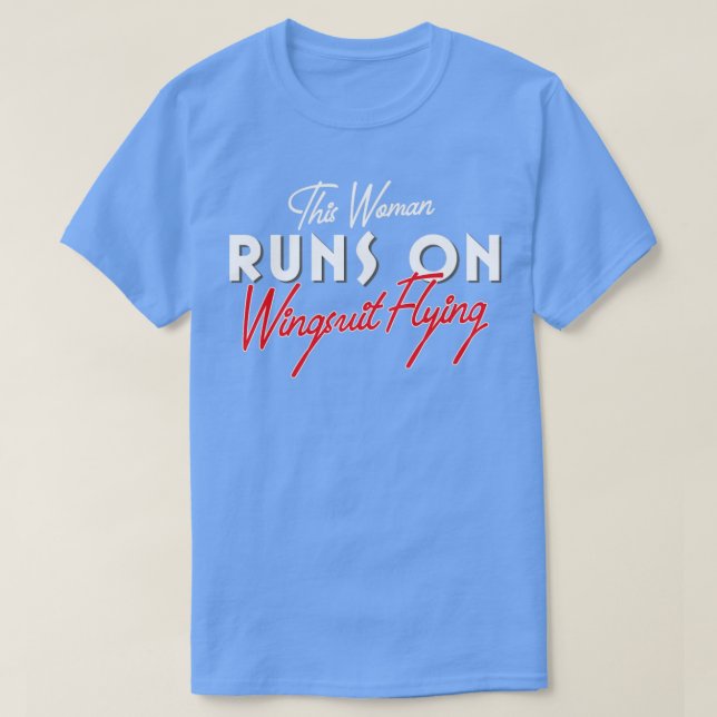 Camiseta Cita de mujer voladora Wingsuit (Diseño del anverso)