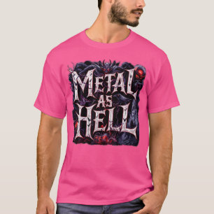 Camiseta Cita de música Metalizado fuerte y metalizado