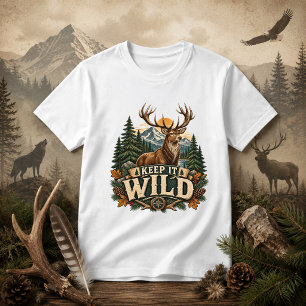 Camiseta Cita de naturaleza Manténgalo Salvaje