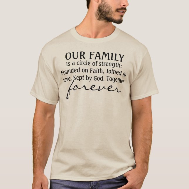 Camiseta Cita de nuestra familia (Anverso)