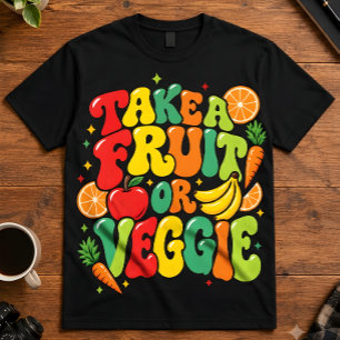 Camiseta Cita de nutrición Toma una fruta o verdura Salud