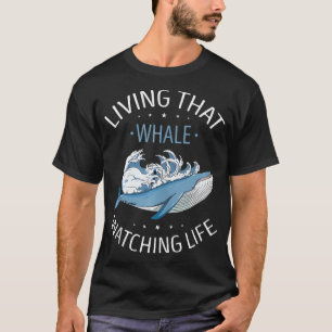 Camiseta Cita de observación de ballenas para cetáceos y ba