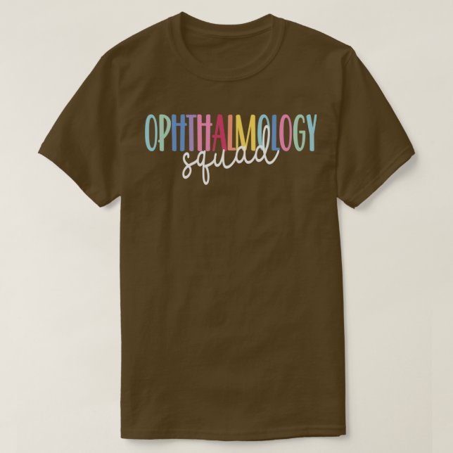 Camiseta Cita de oftalmología divertida Escuadrón de oftalm (Diseño del anverso)