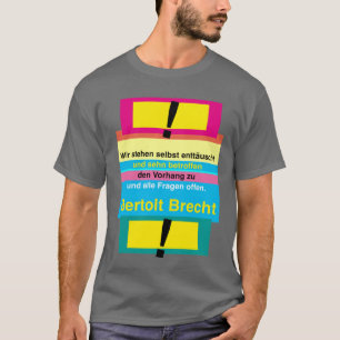 Camiseta cita de olt Brecht