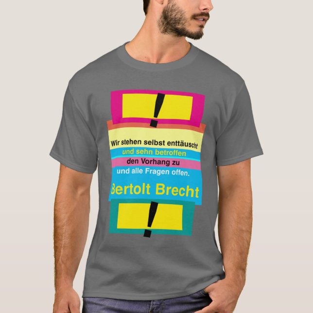 Camiseta cita de olt Brecht (Anverso)