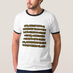 Camiseta Cita de oración basada en la fe para ser serena