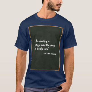 Camiseta Cita de Oscar Wilde en pizarra niño