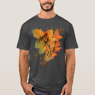 Camiseta Cita de otoño Feliz otoño a Desi de Acción de Grac