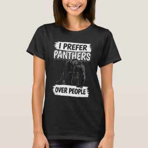 Camiseta Cita De Panther Wildcat Prefiero Los Panteras A La