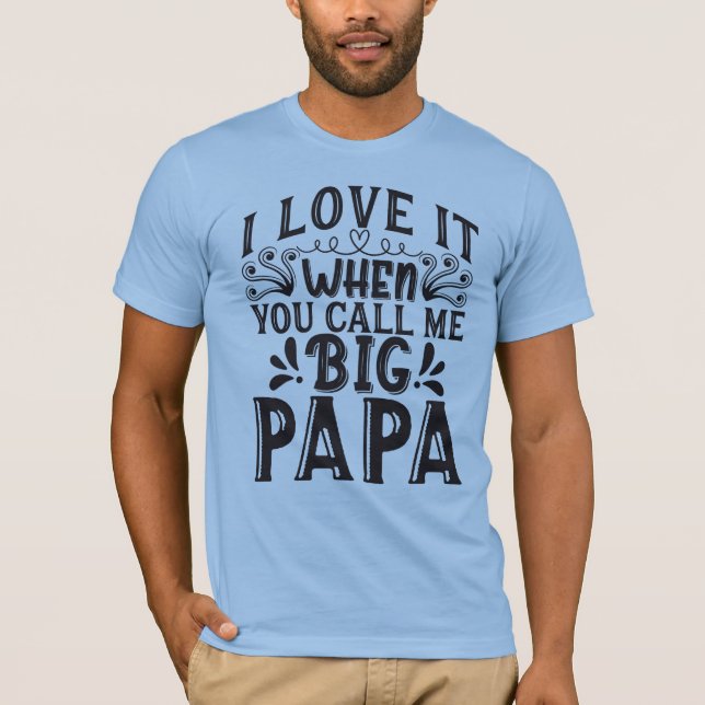 Camiseta Cita de papá grande (Anverso)