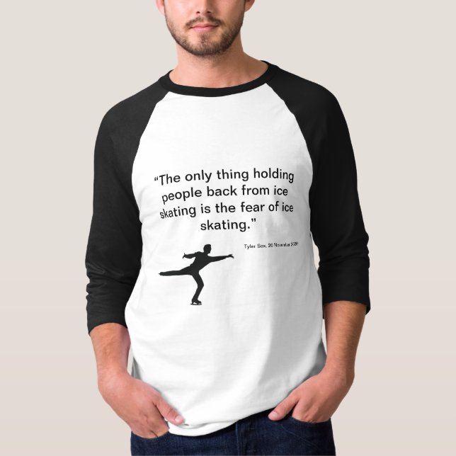 Camiseta Cita de patinaje sobre hielo (Anverso)
