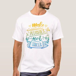 Camiseta Cita de paz de gradiente azul amarillo para creado
