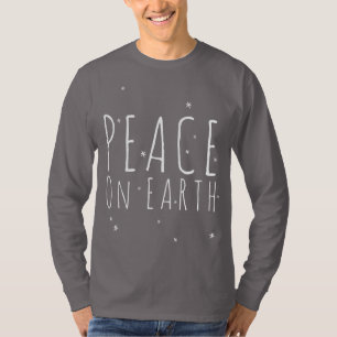 Camiseta Cita de paz sobre la Tierra para el feriado de las