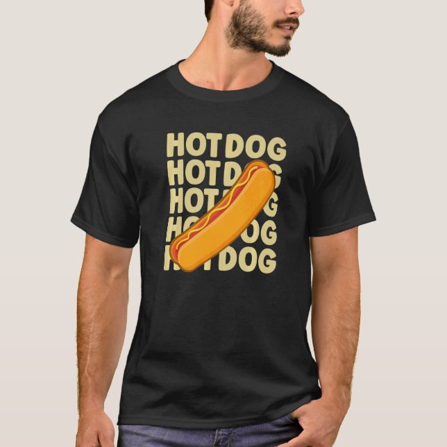 Camiseta Cita De Perro Caliente Para Un Hotdog (Anverso)