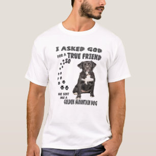 Camiseta Cita de perro de la montaña dorada de mamá papá