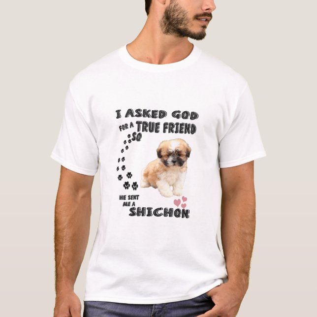 Camiseta Cita de perro de Shichon/amante del perro (Anverso)
