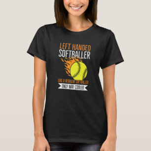 Camiseta Cita De Persona Mano Izquierda Para Un Softbal Man