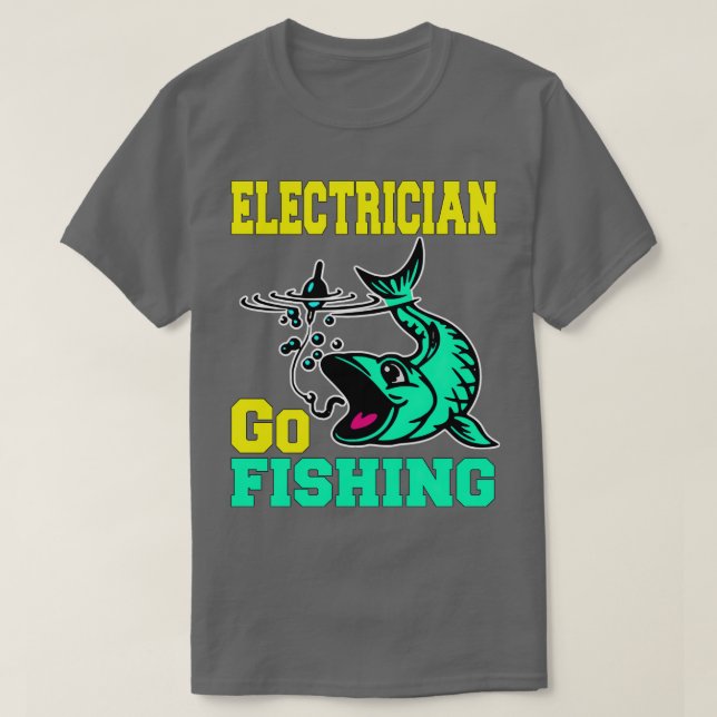 Camiseta Cita de pesca de autoservicio de electricidad (2) (Diseño del anverso)