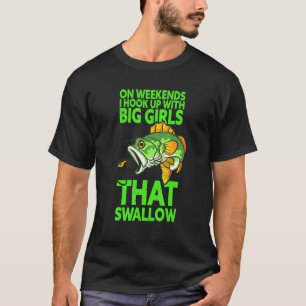 Camiseta Cita de Pesca - Los fines de semana me engancho co