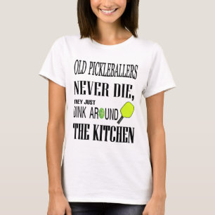 Camiseta Cita de Pickleball Los viejos jugadores de Pickleb