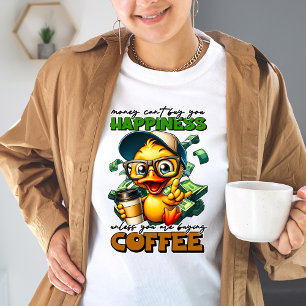 Camiseta Cita de pie de lente con lentes de pato divertida